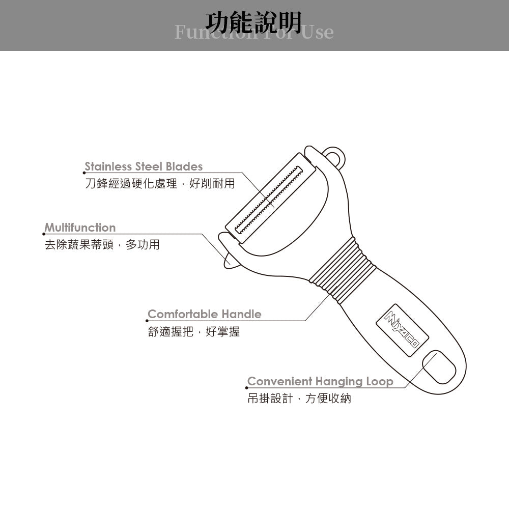 Le idea│Miyaco classic peeler peeler multifunctional peeler