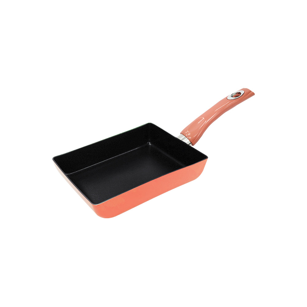 Le idea│CLARE colorful non-stick Tamagoyaki flat frying pan IH without lid 18cm