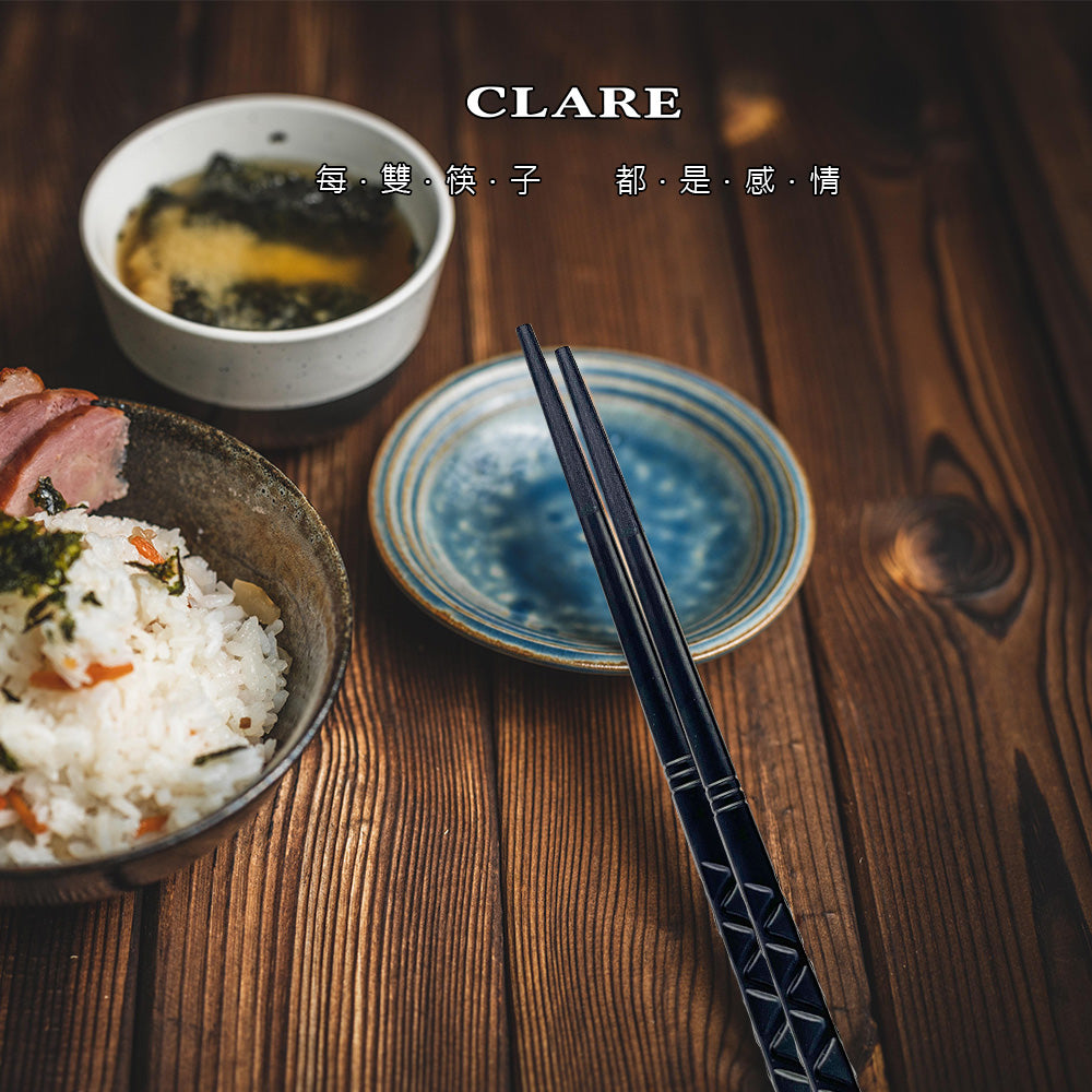 Le idea 樂德兒│CLARE 晶鑽 耐熱 波浪筷 筷子 24cm五雙入 玻璃纖維筷
