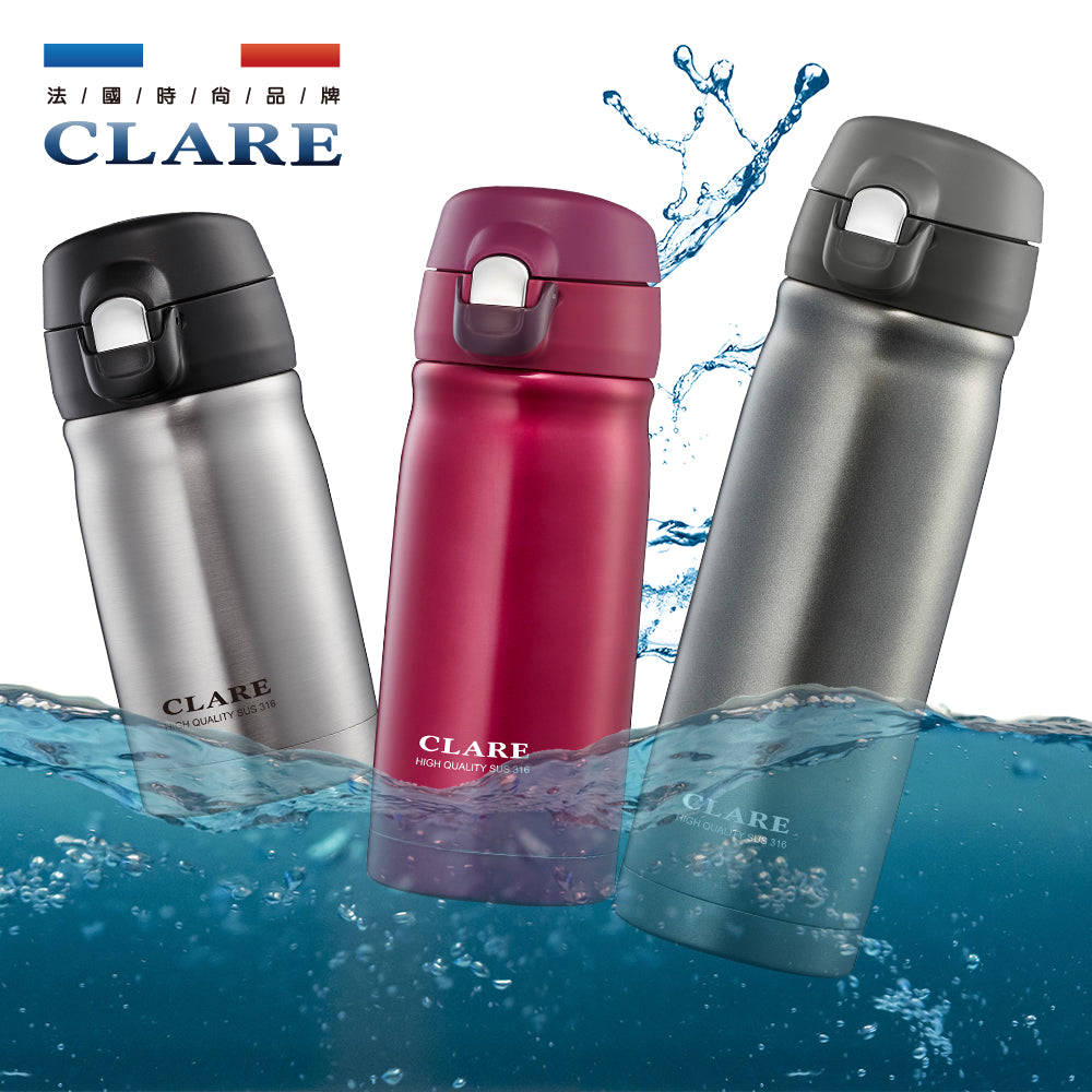 Le idea│CLARE Colorful 316 Stainless Steel Vacuum Bouncing Cup Thermos Cup