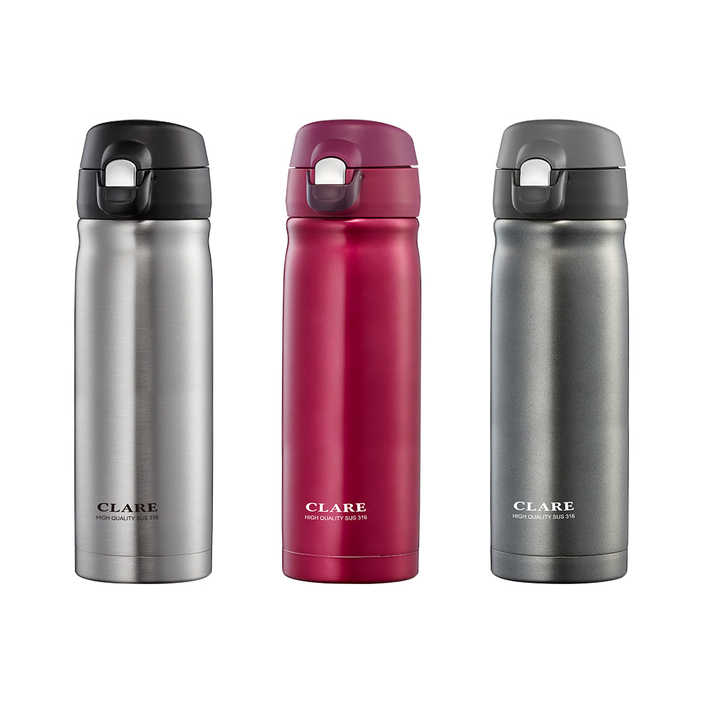 Le idea│CLARE Colorful 316 Stainless Steel Vacuum Bouncing Cup Thermos Cup