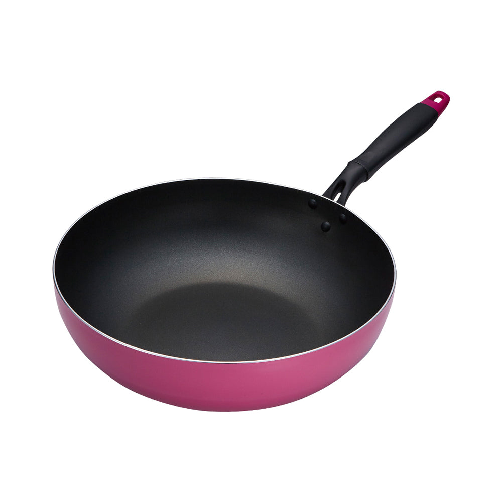 Le idea│PERFECT Japanese-style non-stick wok deep non-stick wok IH without lid