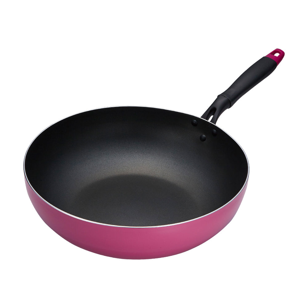 Le idea│PERFECT Japanese-style non-stick wok deep non-stick wok IH without lid