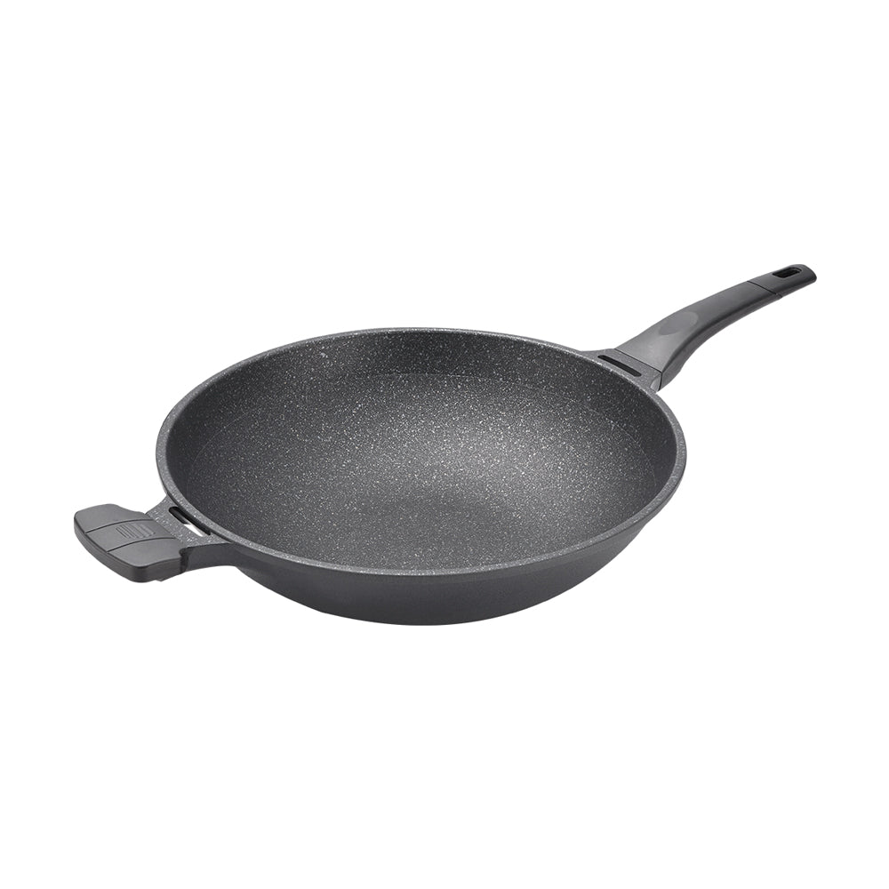 Le idea│PERFECT Japanese-style black gold steel wok non-stick wok without lid