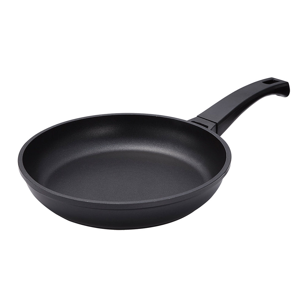 Le idea│PERFECT Japanese-style black gold steel flat frying pan non-stick frying pan IH without lid