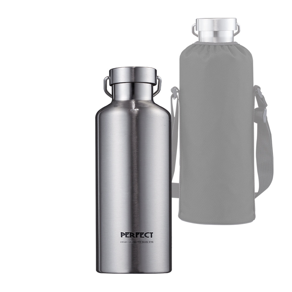 Le idea│PERFECT ultimate 316 stainless steel vacuum thermos cup thermos bottle with carrying bag