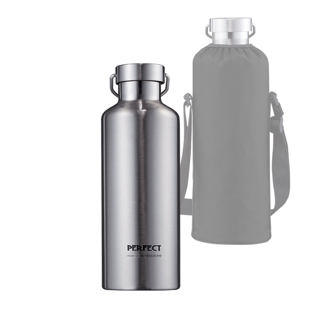 Le idea│PERFECT ultimate 316 stainless steel vacuum thermos cup thermos bottle with carrying bag