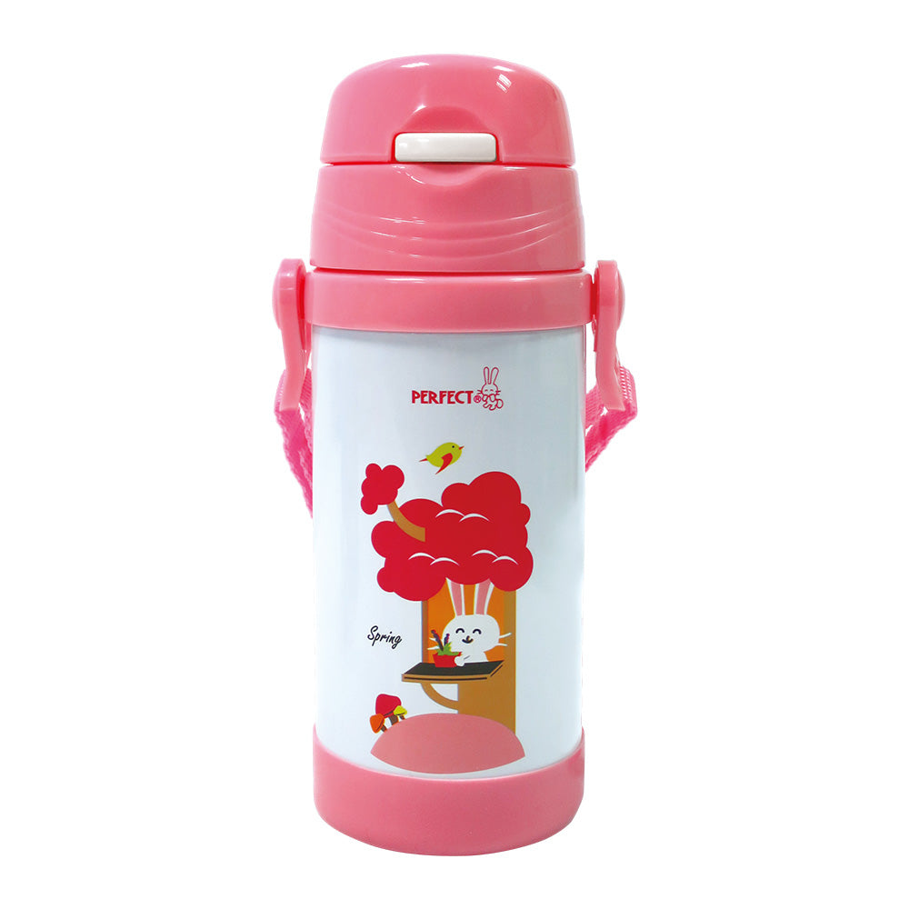 Le idea│PERFECT Jinzhi 316 stainless steel student vacuum insulated cup strap children's straw cup pop-top drinking cup