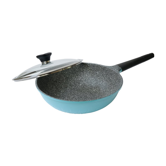 Le idea│Miyaco European style crystal lightweight non-stick pan non-stick pan IH with lid