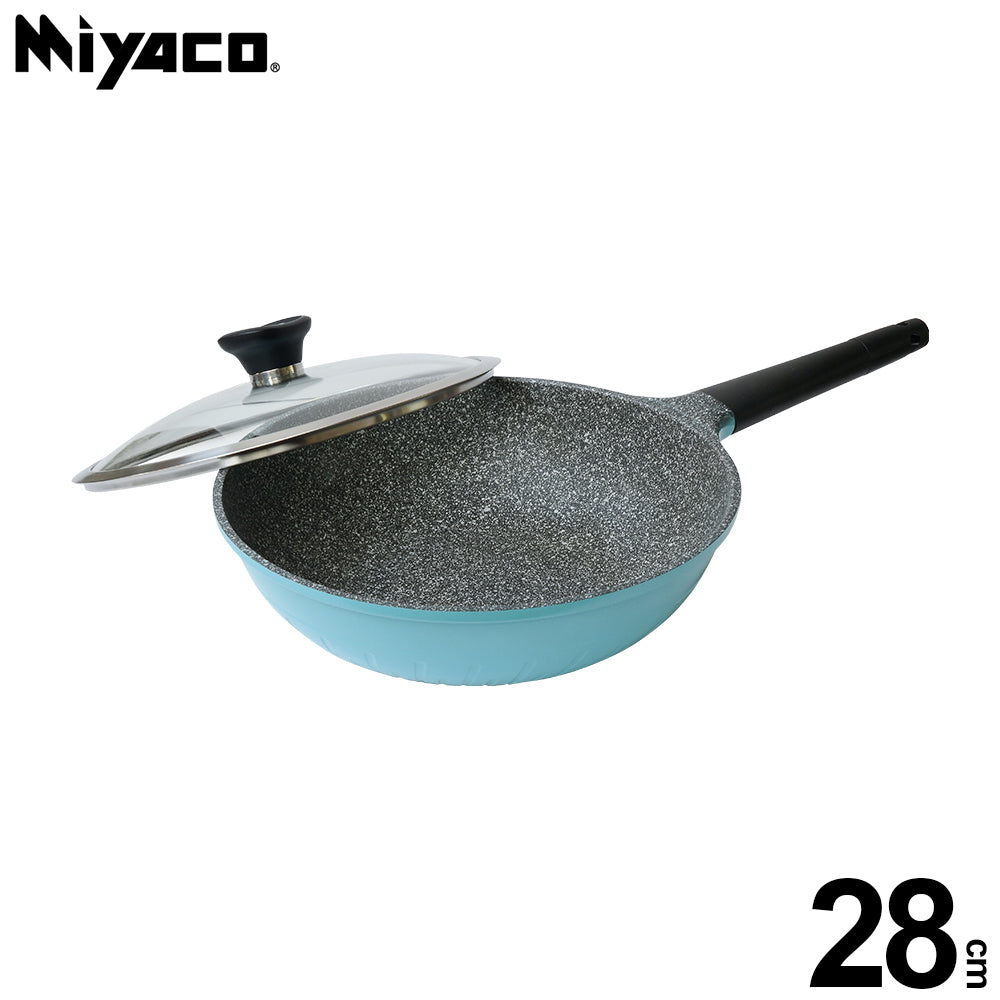 Le idea│Miyaco European crystal diamond lightweight non-stick wok IH with lid