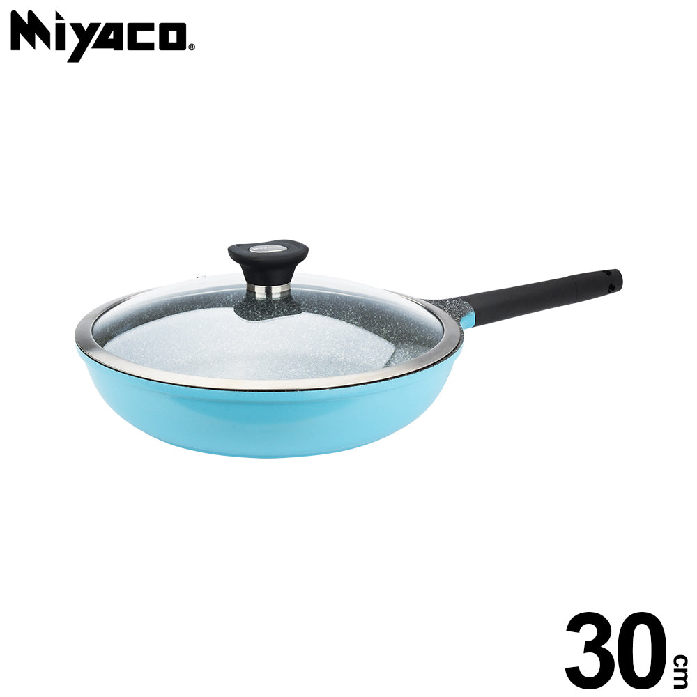 Le idea│Miyaco European style crystal lightweight non-stick pan non-stick pan IH with lid