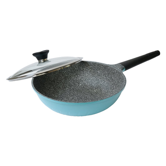 Le idea│Miyaco European crystal diamond lightweight non-stick wok IH with lid