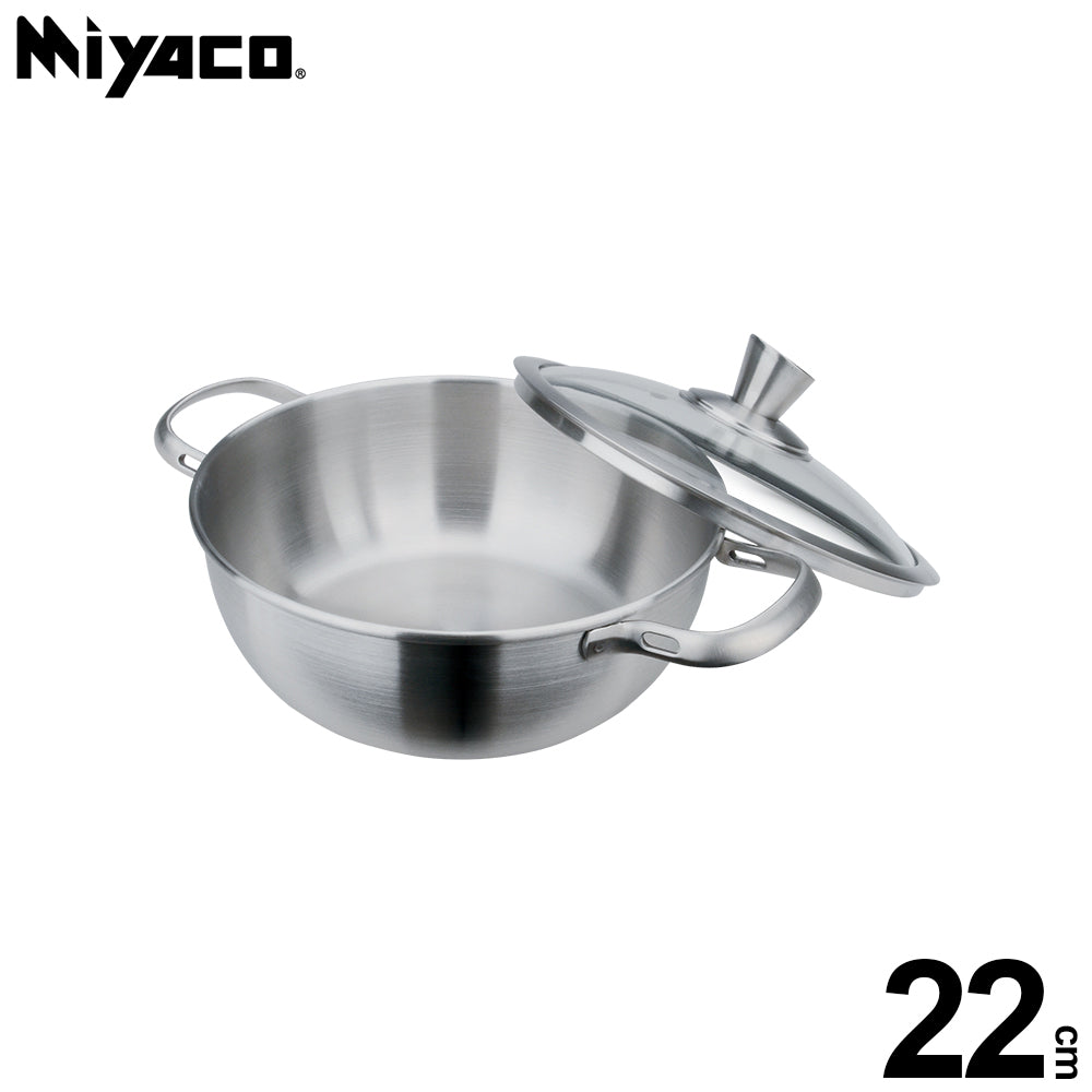 Le idea│Miyaco classic 316 stainless steel delicious multi-pot soup pot cooking pot with lid