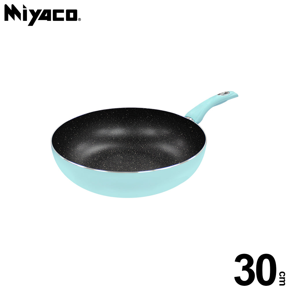 Le idea│Miyaco light magnetic non-stick wok deep wok marble non-stick wok IH without lid