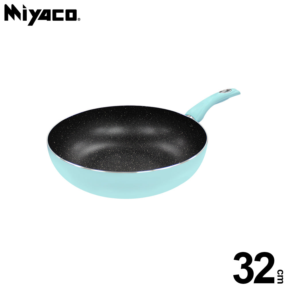 Le idea│Miyaco light magnetic non-stick wok deep wok marble non-stick wok IH without lid