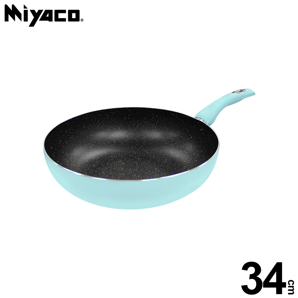 Le idea│Miyaco light magnetic non-stick wok deep wok marble non-stick wok IH without lid