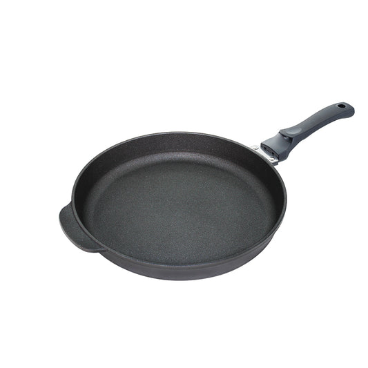 Le idea│Miyaco ceramic non-stick pan far infrared ceramic non-stick flat frying pan Teppanyaki flat frying pan can be used with a shovel 35cm