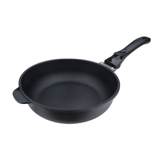 Le idea│Miyaco far infrared ceramic non-stick deep pan shovel can be used without lid