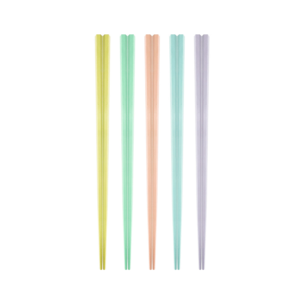 Le idea│PERFECT taste hexagonal alloy chopsticks hexagonal chopsticks macaron chopsticks colorful chopsticks fiberglass chopsticks