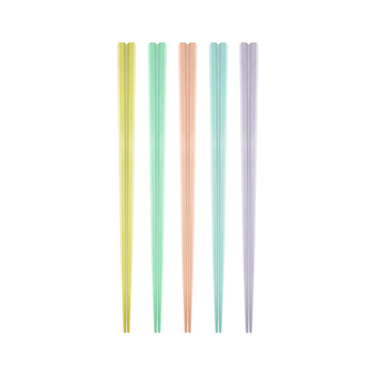 Le idea│PERFECT taste hexagonal alloy chopsticks hexagonal chopsticks macaron chopsticks colorful chopsticks fiberglass chopsticks