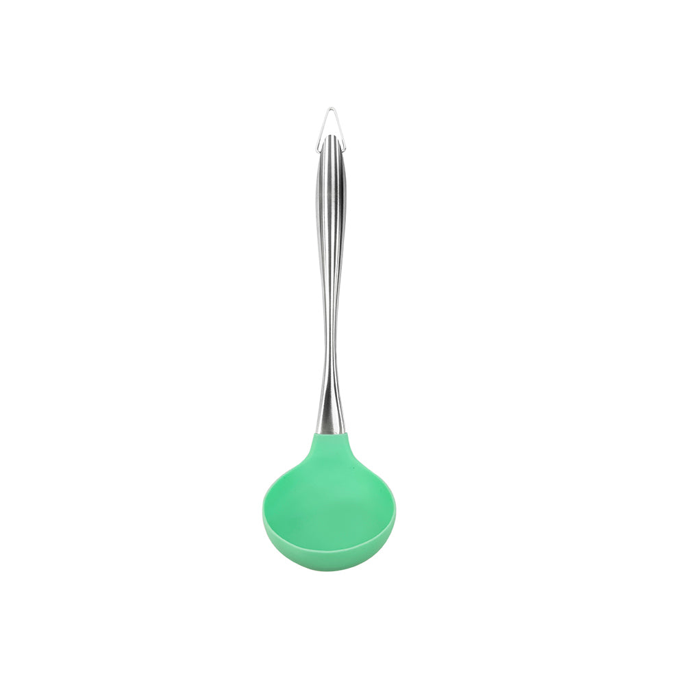 Le idea│PERFECT crystal food grade silicone tableware heat-resistant silicone kitchen utensils frying spoon soup spoon