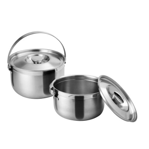 Le idea│Miyaco 316 stainless steel cooking pot two-piece set removable pot cooking pot IH 16+19cm